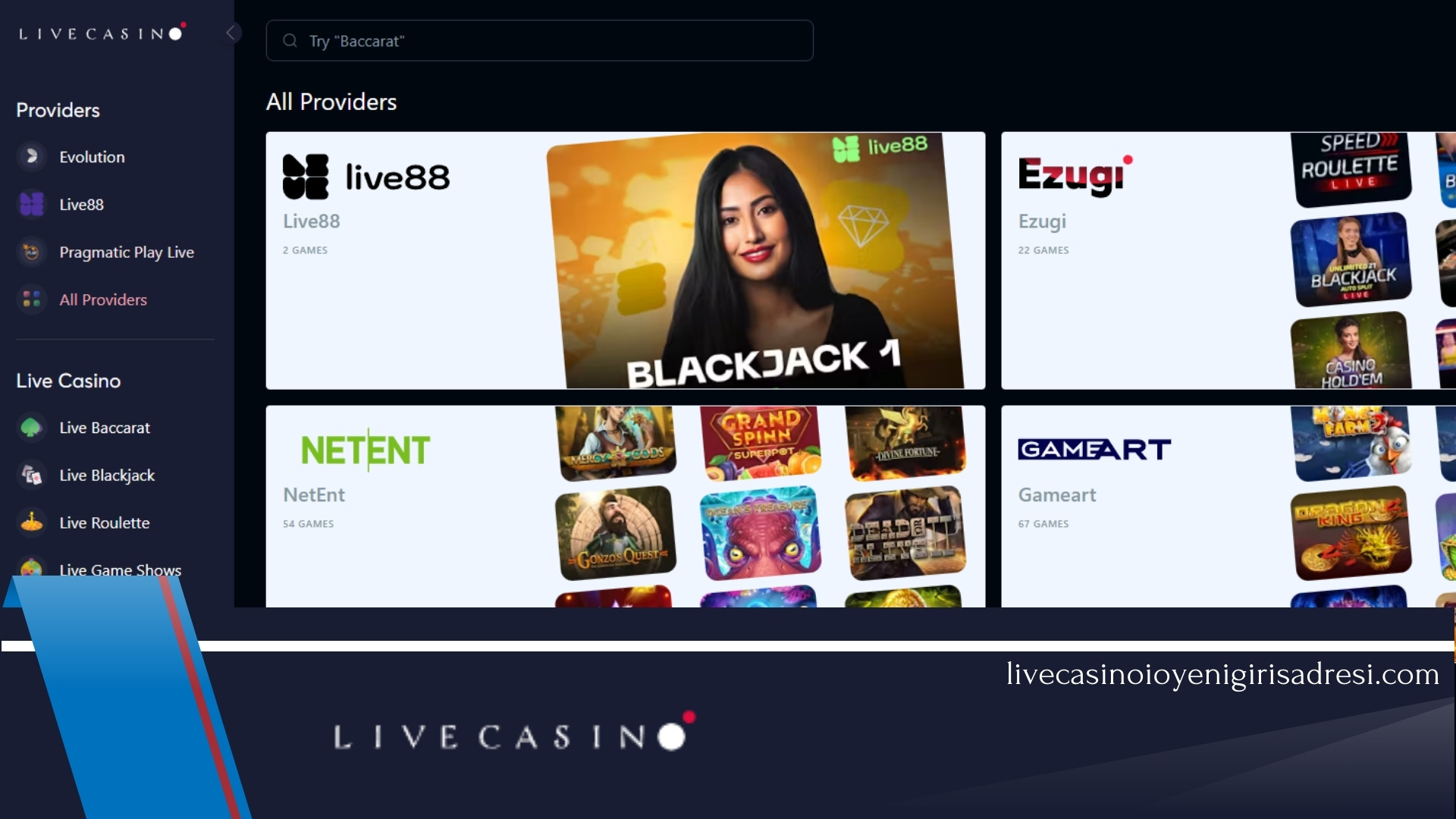 Livecasino.io Telegram Giriş